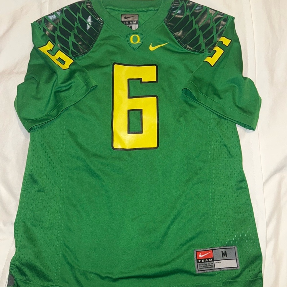 Nike kids Oregon Ducks Green Football Jersey